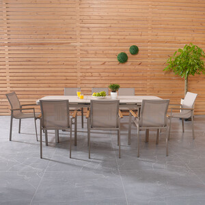 Charlotte Extension Dining Table Set - Beige by Malay