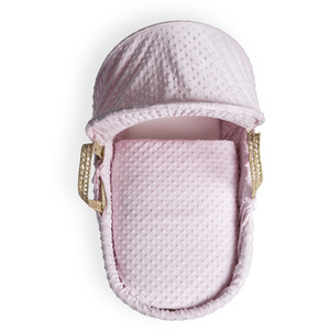 Dimple Palm Moses Basket - Grey by Clair de Lune