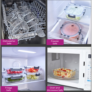 Neo 7 Piece Glass Food Storage Containers by Neo