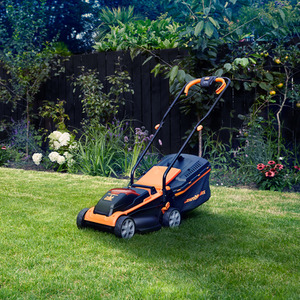 LawnMaster MX 24V 32cm Cordless Lawn Mower - Orange by LawnMaster