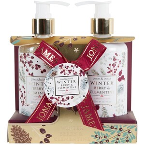 Jonas & James Winter Berry and Clementine Hand Care Set - White by Jonas & James