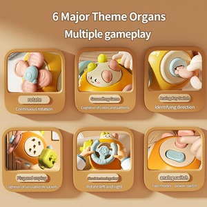 Activity Sensory Busy Cube Travel Toy 10in1 Montessori Learning - Orange by Dyzi