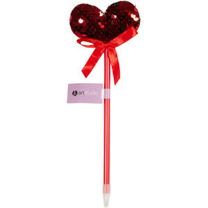 Disco Heart Pen - Pink or Red by Art Studio