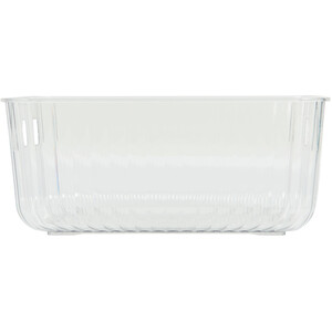 Ribbed Food Storage Container - Clear