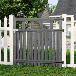 Spruce Wood Garden Fence Gate with Raised Sides by Livingandhome