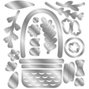 Easter Collection Metal Die - Silver / 0.3cm by Crafters Companion