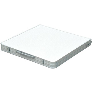 Outsunny Outdoor Folding Table - Silver by Outsunny