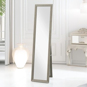 Rustic Full Length Mirror Freestanding Or Hanging - Grey by Pirlo Plush