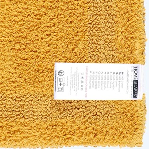 Luxury Reversible Extra Large Bath Mat - Mustard Yellow by Homescapes