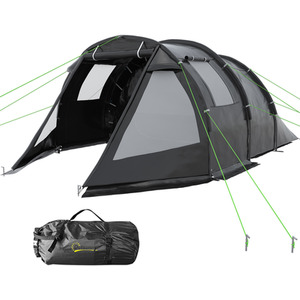 Outsunny Camping Tent with 2 Rooms for 3-4 Persons by Outsunny