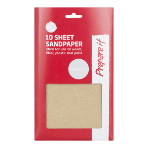 Pack of 10 Assorted Sandpaper Sheets