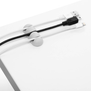 Durable CAVOLINE Cable Management Clip - Grey / 2 / 30g by Durable