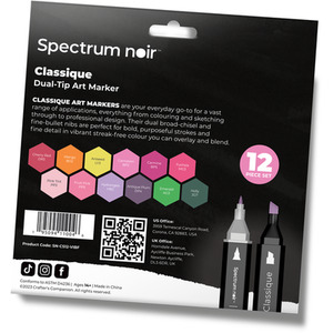 Spectrum Noir Classique 12 Pack - Vibrant Florals by Spectrum Noir