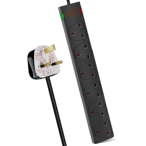 6 Gang Surge-Protected Extension Lead by ExtraStar