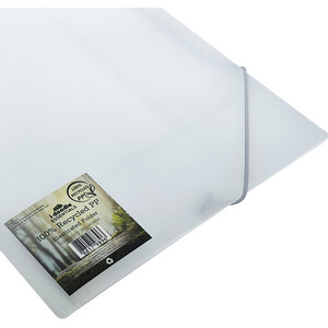 Recycled PP Elasticated Folder - White