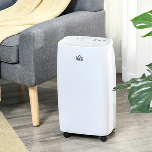 HOMCOM 12LDay Dehumidifier for Home with 24H Timer and 2 Speed Modes - White by HOMCOM