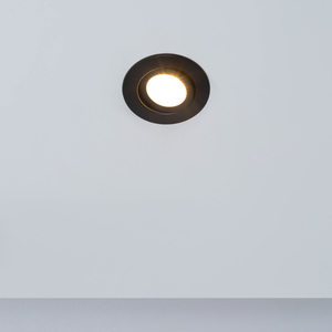 Lydia Bathroom Recessed Adjustable IP65 LED Downlight - Black by Litecraft