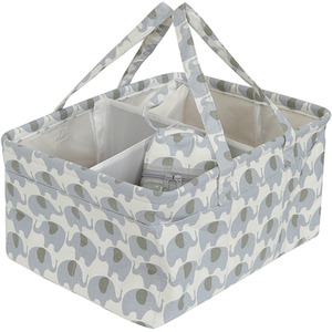 Portable Nappy Organiser Caddy and Bottle Warmer - Grey by Babycurls