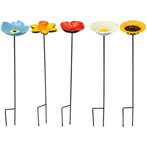 Floral Bird Feeders - Poppy, Daffodil, Sunflower, Daisy and Forget Me Not - Mixed by Selections