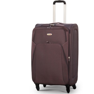 Soft Sided 4 Pieces Expandable 4-Wheel Suitcase - Coffee by Syed Jee