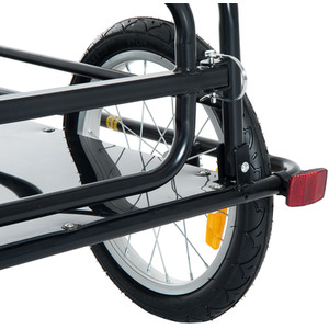 HOMCOM Folding Bicycle Cargo Trailer - Black by HOMCOM