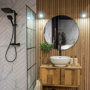 Benton Bathroom IP44 Single Spotlight Adjustable Wall Light - Matte Black by ValueLights