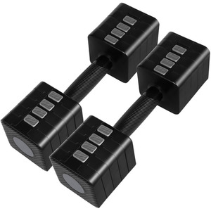2 Pack Adjustable Dumbbells Weights - Black / 10kg by Centra