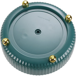 Rotating Round Spice Storage Rack Tray Turntable Kitchen Organizer by Livingandhome