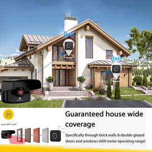 Mydome Wireless Driveway Alarm Kit Home Security Garden Alarm - Midnight Black / Double by mydome