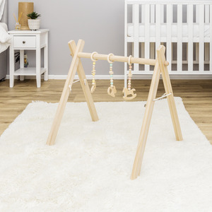 Baby Wooden Play Gym - Natural by Kinder Valley