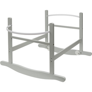 Chester Rocking Moses Basket Stand Grey - Grey by Kinder Valley