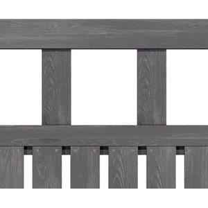 Spruce Wood Garden Fence Gate with Raised Sides by Livingandhome