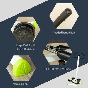 HOMCOM Adjustable Stepper - White by HOMCOM