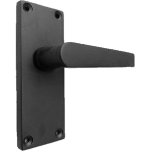 Victorian Straight Lever Internal Latch Door Handle - Matt Black - Black by Betley Butterfly