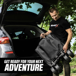 Folding Camping Trolley on Wheels Festival Wagon - Black by MoverX