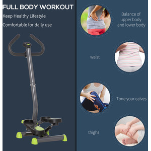 HOMCOM Adjustable Stepper - Grey by HOMCOM