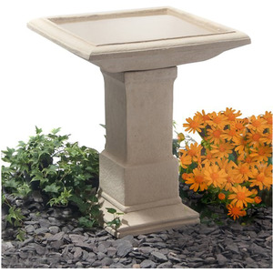 Hatfield Cast Stone Garden Bird Bath - Yellow by Primrose