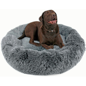 Fluffy Dog Bed in Grey - Grey / XL by Actiaspet