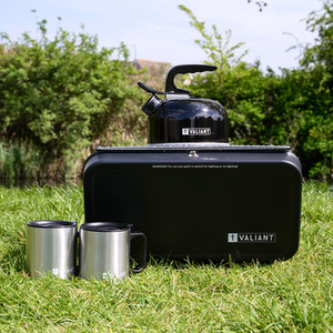 Portable Camping BBQ includes 2 x Mugs and Kettle by Valiant