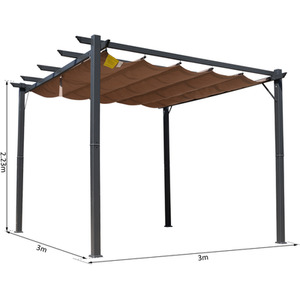 Outsunny Pergola Gazebo Awning Canopy Sun Shade by Outsunny