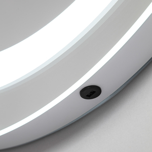 Tay LED Circular Bathroom Mirror Wall Light - Chrome by Litecraft