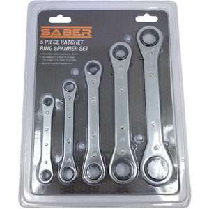 Saber Ratchet Ring Spanner Set by Saber