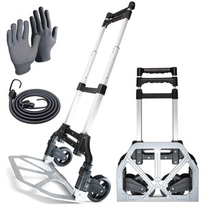 Folding Hand Truck Max Load 80Kg - Silver by WMR