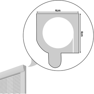 Fly Screen Blind - White / 110cm by tectake