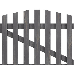 Solid Wood Garden Gate with Z-Shaped Structure by Livingandhome