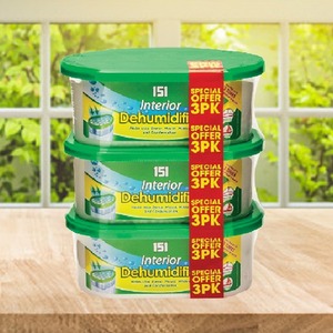 4 x Pack Of 3 Interior Dehumidifiers Moisture Traps - Clear by Shop4allsorts