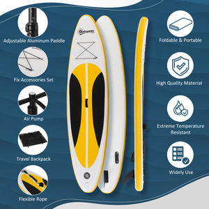 Outsunny 10ft Inflatable Board - Yellow by Outsunny