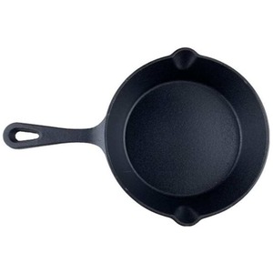 Texas Club 25cm Cast Iron Frying Pan with Metal Handle - black by KAMADO BONO