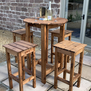 Alfresco Bar Set Four Seater - Redwood by Charles Taylor
