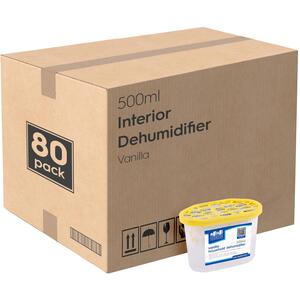 Harbour Housewares Interior Dehumidifiers - 500ml - Vanilla - Pack of 80 - Vanilla by Harbour Housewares